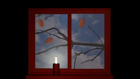 Autumnal window Vidéo 78511832