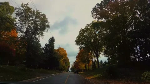 AutumnDrive01 Stock Footage 142100880