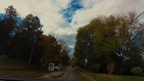 AutumnDrive14 Stock Footage 142100571