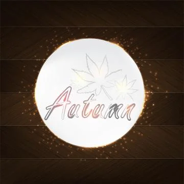 Autumntypography Illustrazione stock