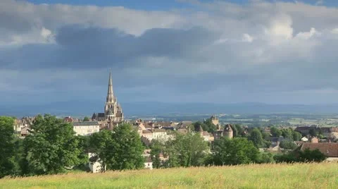 Autun cathedral Stock Footage 11519306