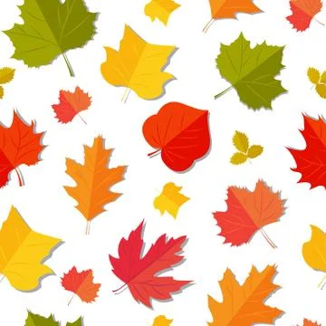 Autunm leafs pattern Stock Illustration
