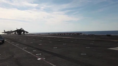AV-8B Harrier Take off and Landing Stock Footage 33995088