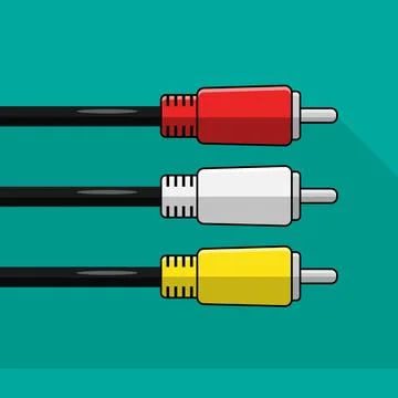 AV Connector Stock Illustration