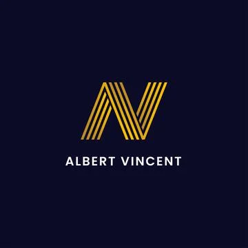 AV Creative Business Logo Stock Illustration