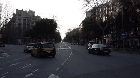 Av Diagonal I Barcelona Video stock 124429091