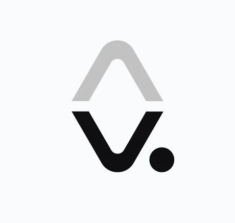 AV Letter monogram logo design Stock Illustration
