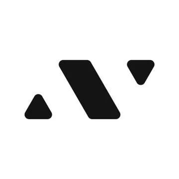 AV logo, monogram, vector Stock Illustration