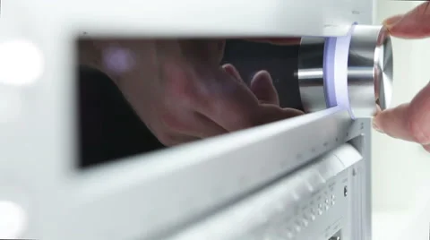 AV Receiver volume up Video stock 47238383