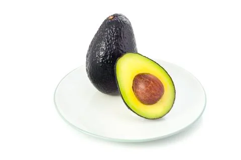 Avacado Half Cut Stock Photos