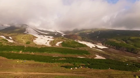 Avachinsky volcano on Kamchatka Peninsula Video stock 109069035