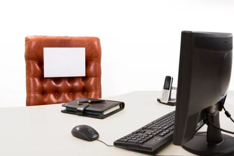 Available  executive desk 스톡 사진
