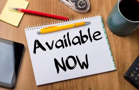 Available NOW - Note Pad With Text Photos