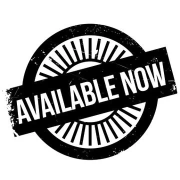 Available now stamp Stock Illustration