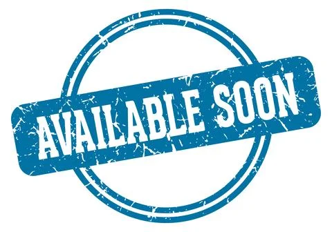 Available soon stamp Stock Illustration