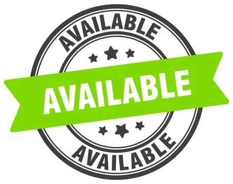 Available stamp. available label on transparent background. round sign Stock Illustration