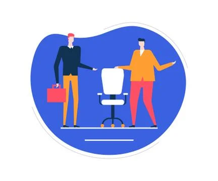 Available vacancy - flat design style colorful illustration Stock Illustration