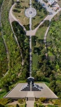 Avala mountain 1 inception effect drone photo 写真素材