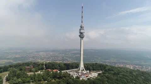 Avala Tower Belgrade Stock Footage 91140804