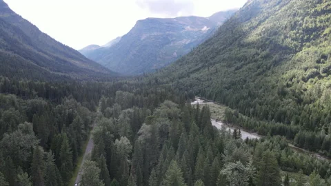 Avalanche Creek Logans Pass Going to the Sun Road Glacier National Park P3 o Stock Footage 160071053