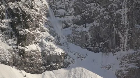 Avalanche Vídeo Stock 12736340
