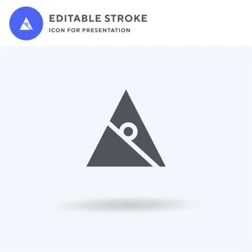 Avalanche icon vector, filled flat sign, solid pictogram isolated on white, logo イラスト素材