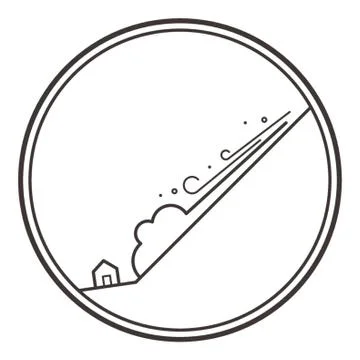 Avalanche Stock Illustration