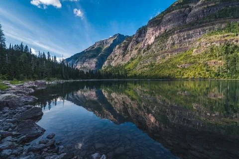 Avalanche Lake Foto stock