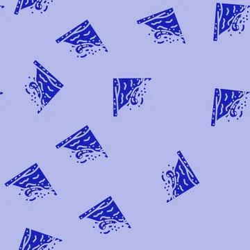 Avalanche natural phenomena glyph vector seamless pattern Stock-Illustration