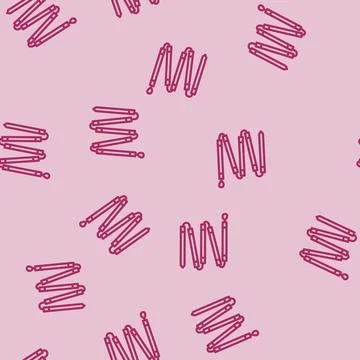 Avalanche probe ski resort line vector seamless pattern 库存插图