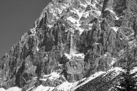 Avalanche Rock Mountains Stock Photos