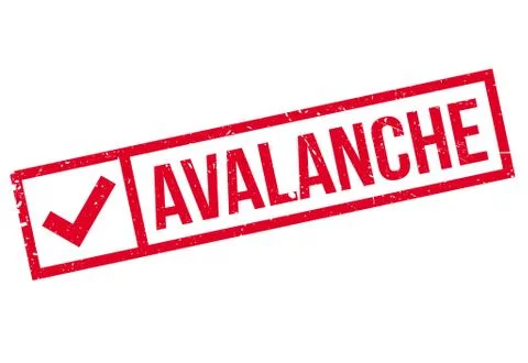Avalanche rubber stamp Illustration