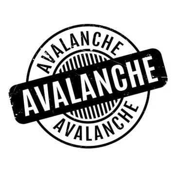 Avalanche rubber stamp Illustration