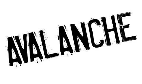 Avalanche rubber stamp Illustration