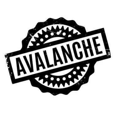 Avalanche rubber stamp Illustration