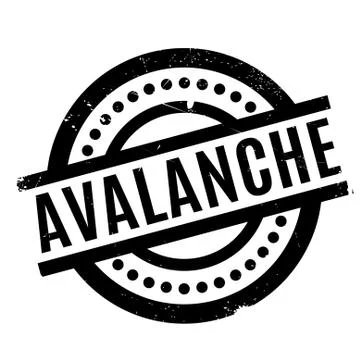 Avalanche rubber stamp Illustration