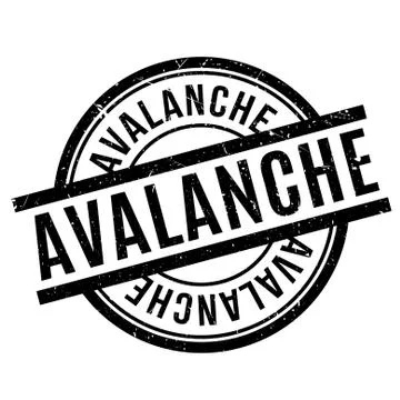 Avalanche rubber stamp Illustration