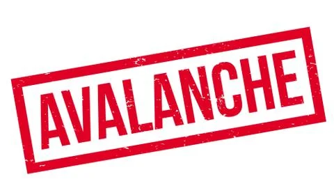 Avalanche rubber stamp Illustration