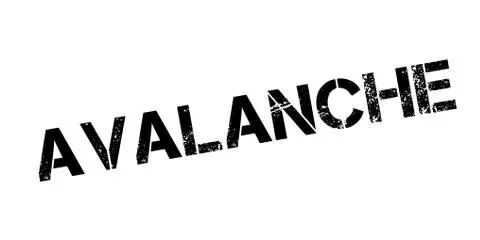 Avalanche rubber stamp Illustration