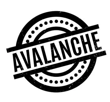 Avalanche rubber stamp Illustration