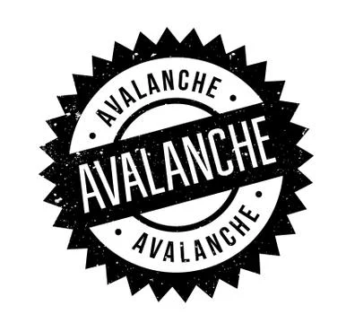Avalanche rubber stamp Illustration