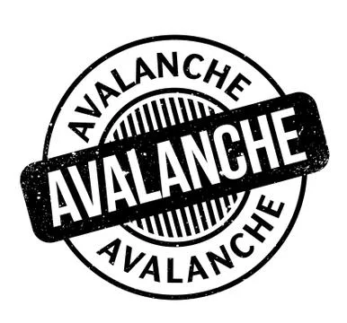 Avalanche rubber stamp Illustration