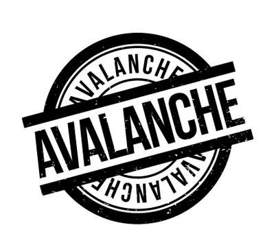 Avalanche rubber stamp Illustration
