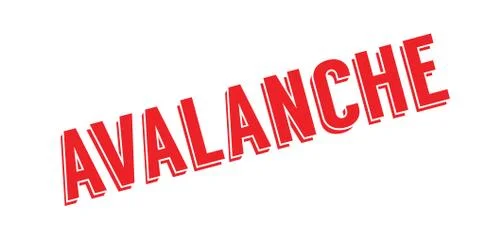 Avalanche rubber stamp Illustration