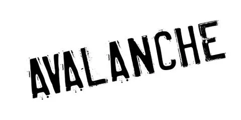 Avalanche rubber stamp Illustration
