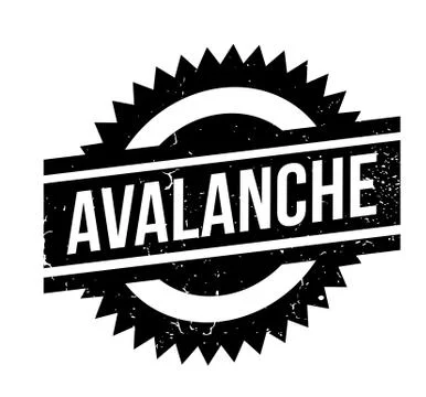 Avalanche rubber stamp Illustration
