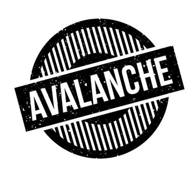 Avalanche rubber stamp Illustration