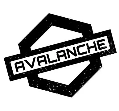 Avalanche rubber stamp Illustration