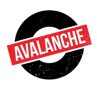 Avalanche rubber stamp Illustration