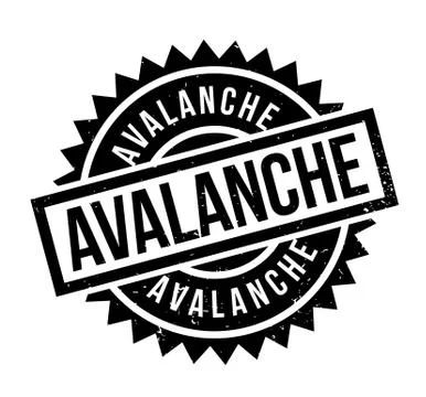 Avalanche rubber stamp Illustration